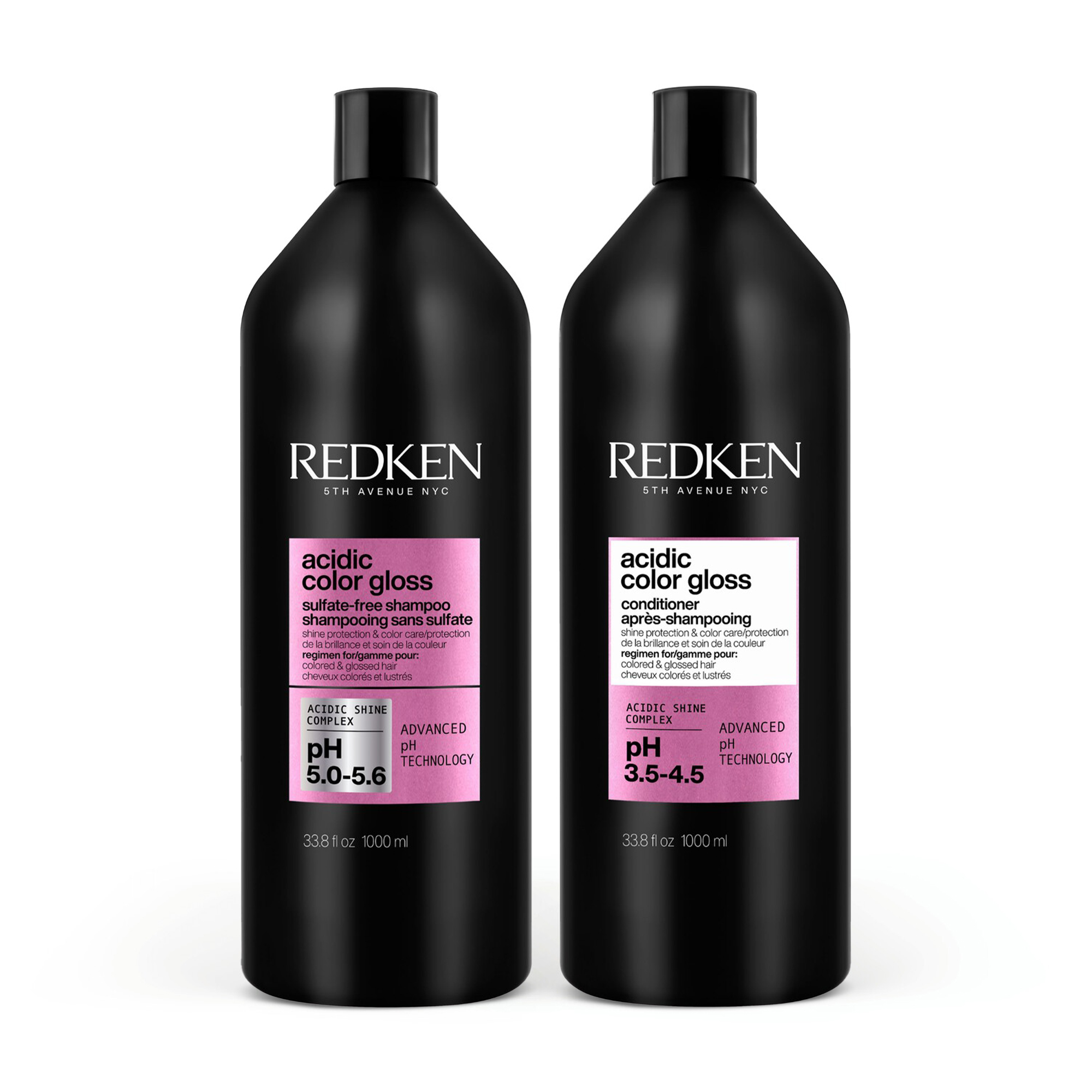 Redken - Acidic Color Gloss Duo Shampoo Conditioner Set - 1 l 338 fl oz 136$